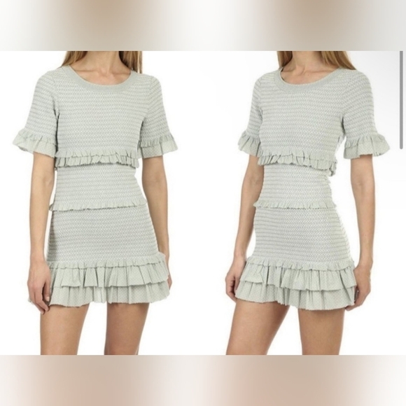 Loveshackfancy Aveline Ruffled Mini Dress Size M - Picture 2 of 13